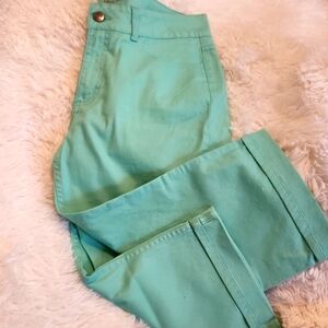 NWT RYDERS BY Lee Mint Green CAPRIS